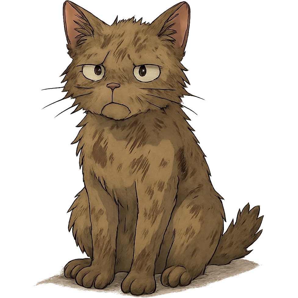 dirty cat emoji