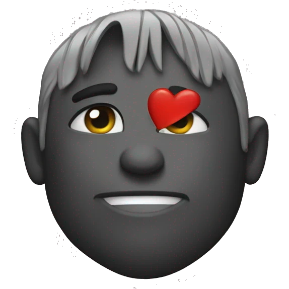 ❤️‍🔥 make this heart in black  emoji