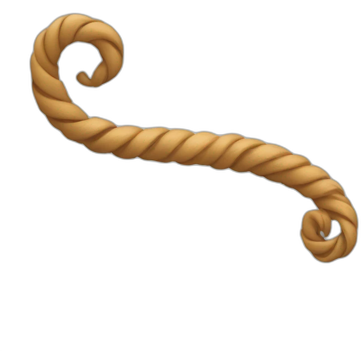 rolled up whip with handle emoji