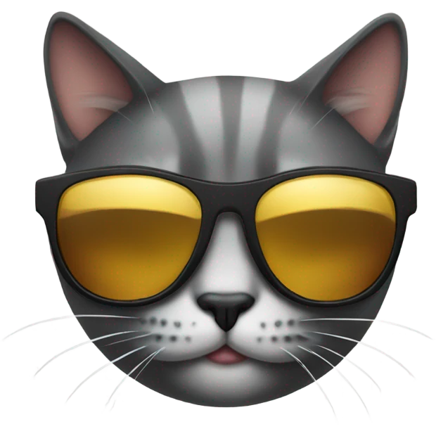 Cat with sunglasses emoji