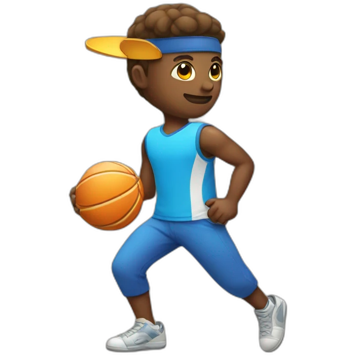 player with a short and a frisbee in his hand emoji