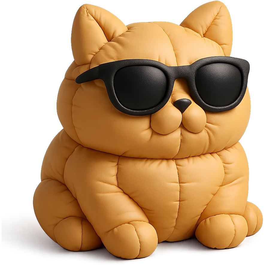 Cat wearing sunglasses emoji