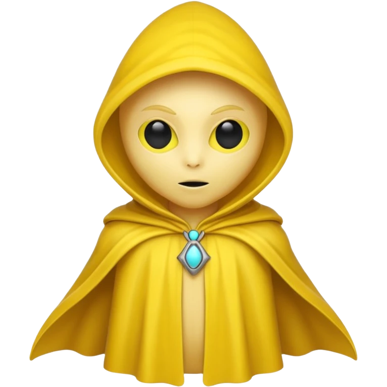 yellow alien with yellow cloak emoji