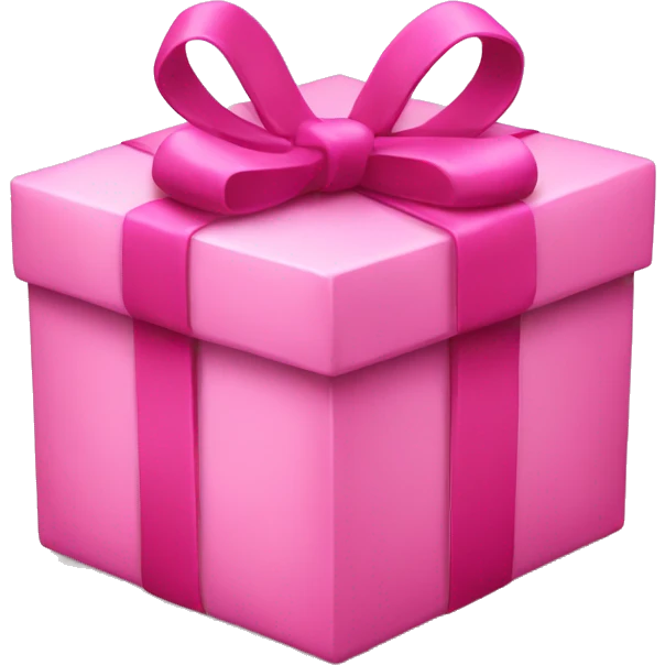 Pink present emoji