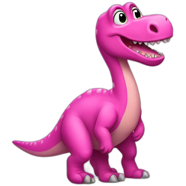 Pink dinosaur emoji