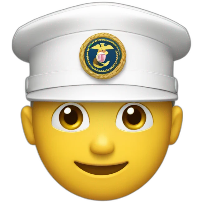 marine hat emoji