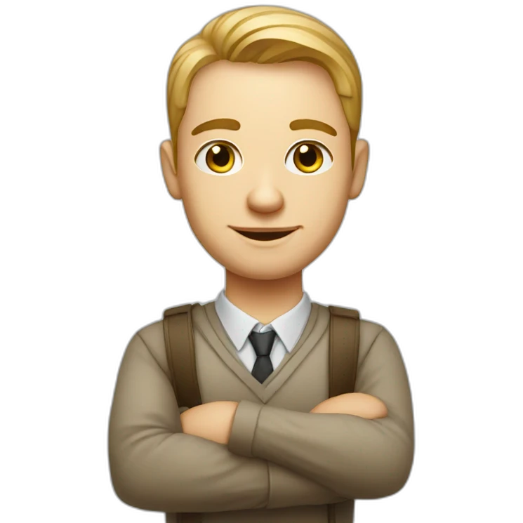 portrait of a Russian junior designer with a resume in his hands emoji