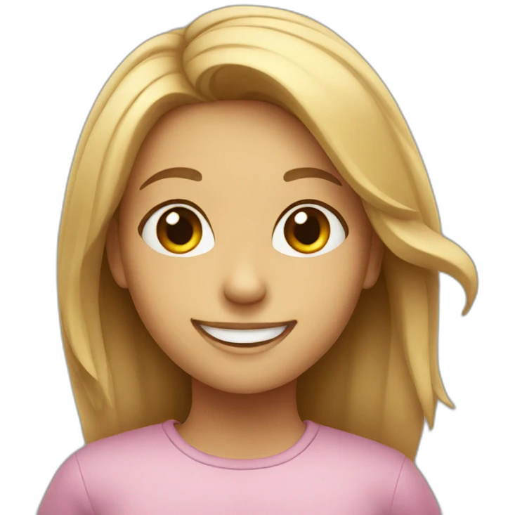smiling girl emoji