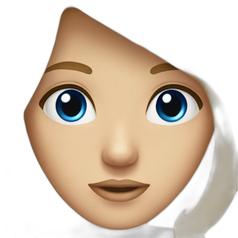 rubia ojos azules emoji