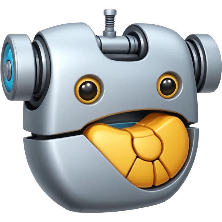 robotic stomach emoji