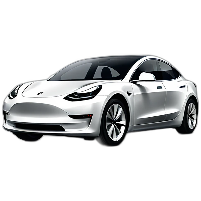 Tesla model 3 car emoji