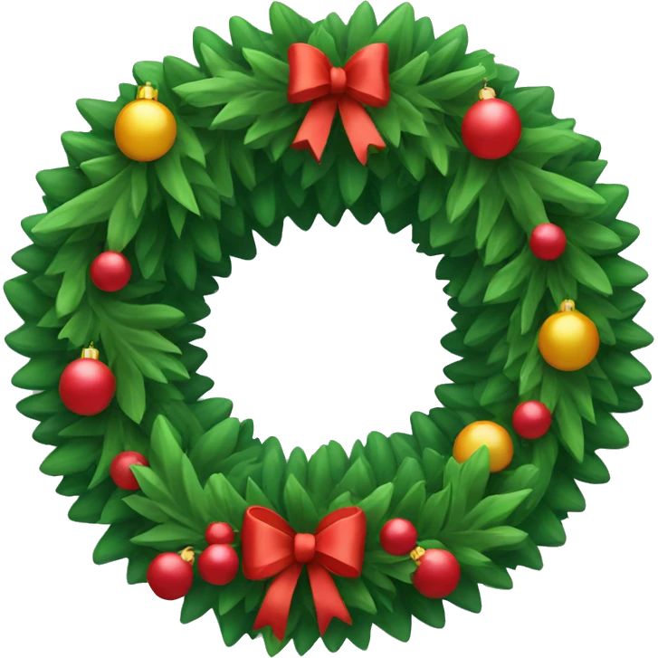 christmas wreath emoji