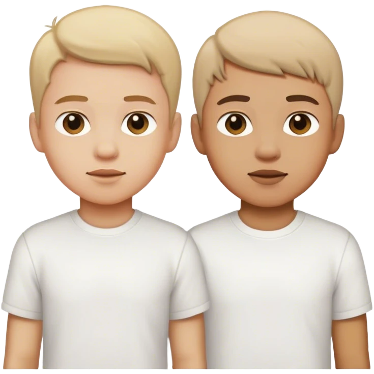 boys in white shirts emoji