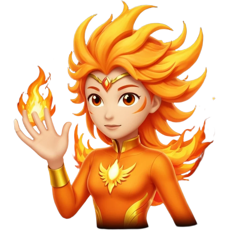 Phoenix force from marvel emoji
