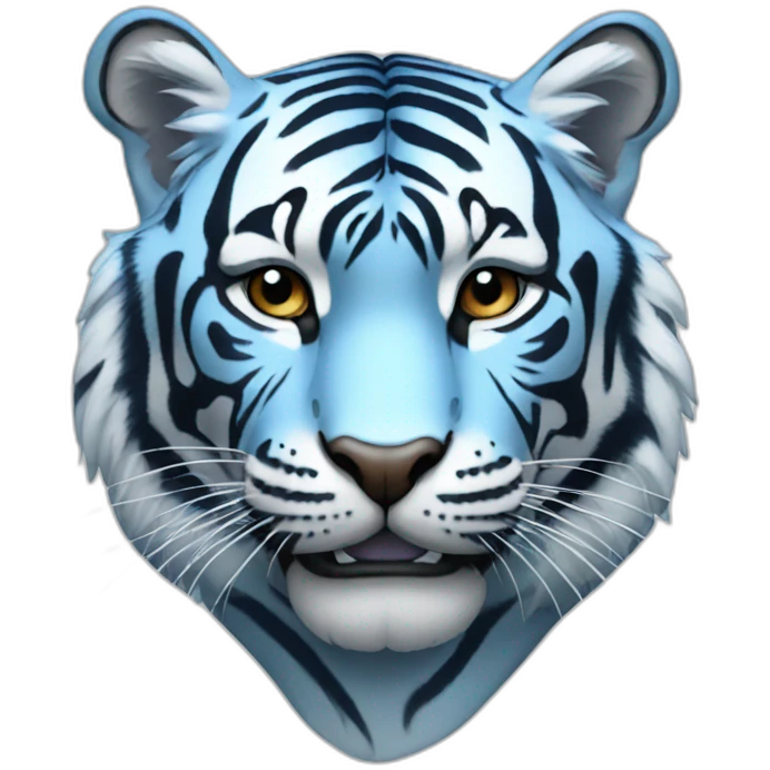 Blue tiger emoji