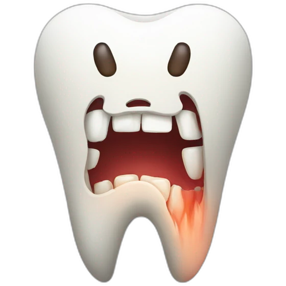 Teeth pain emoji