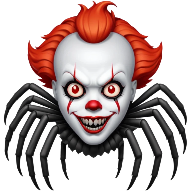 Pennywise sous sa forme originelle avec des pattes d'araignée emoji