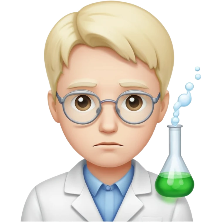 sad chemist emoji