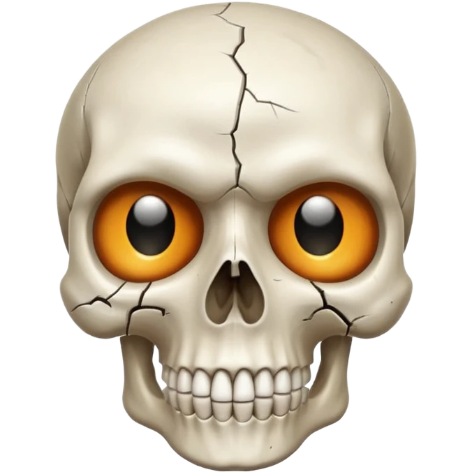 One eye blinking skull emoji