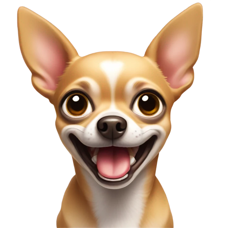 Chihuahua saying I love you  emoji