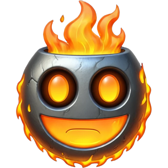 hot metal emoji