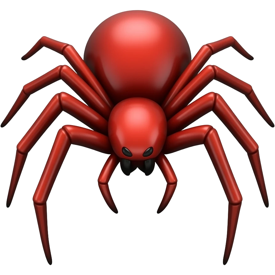 🕷️ in red colour emoji emoji
