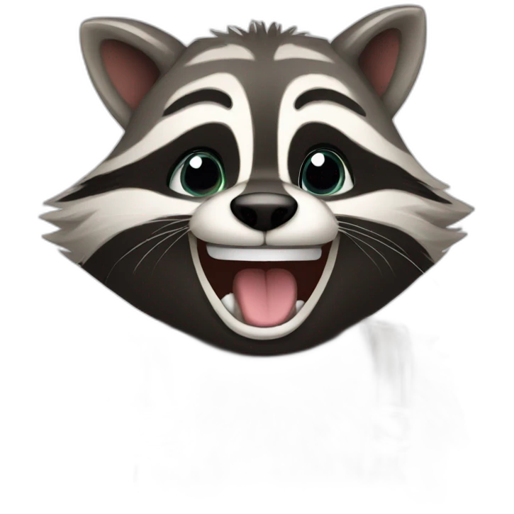 smile game raccoon emoji
