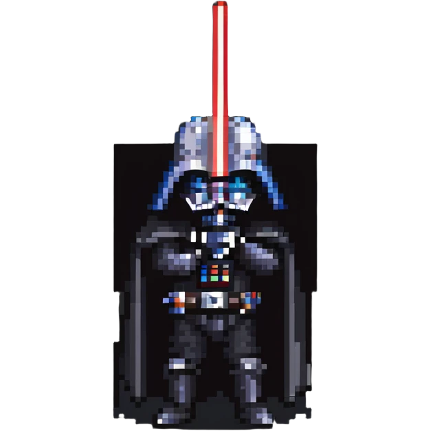 Darth Vader holding a red lightsaber emoji