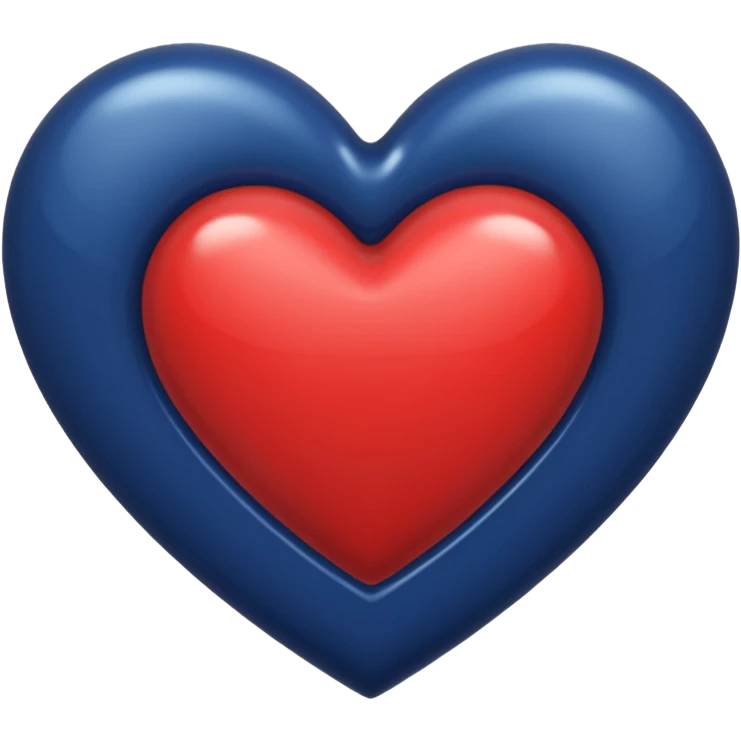 Navy Dark blue heart emoji