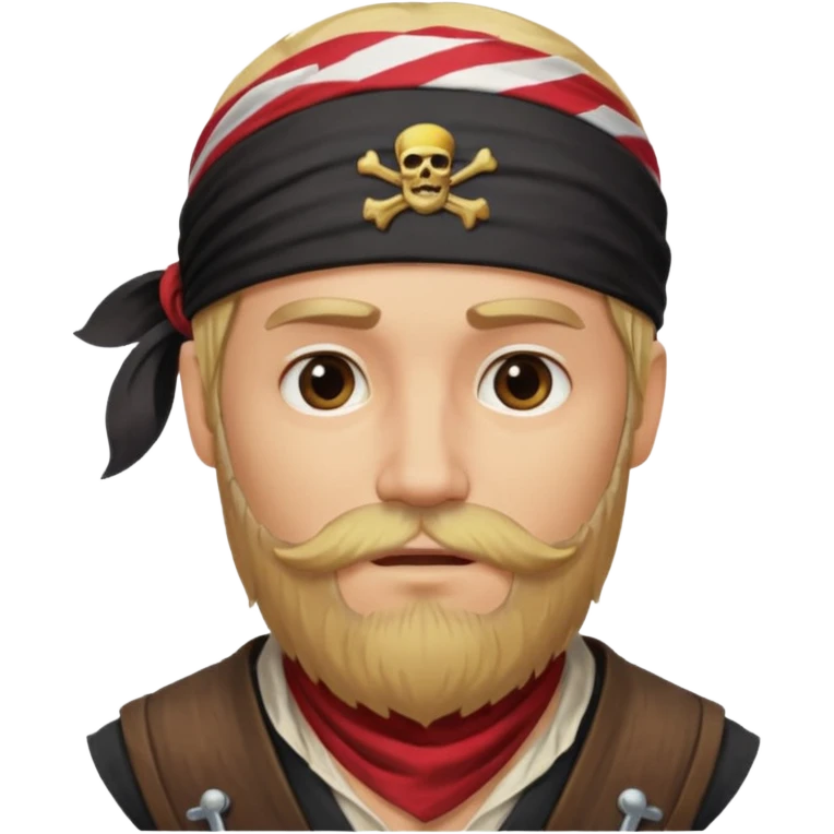 pirate blonde bearded man emoji