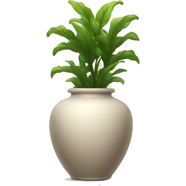 Aesthetic Vase with plant emoji