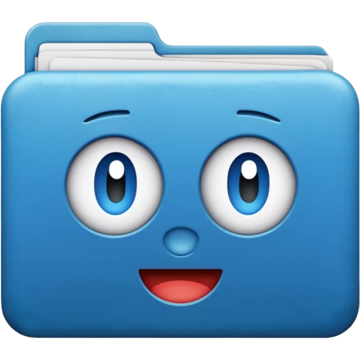 cartella azzurra  emoji