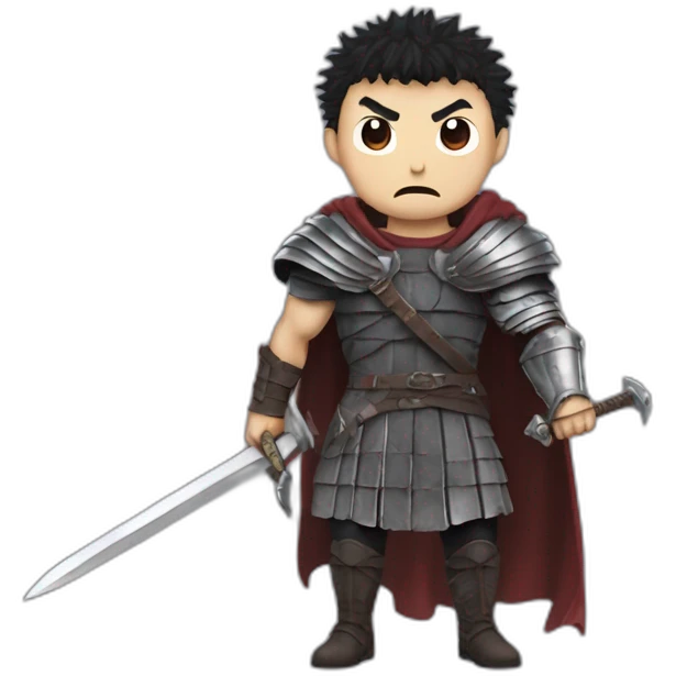 angry berserk guts carrying a huge sword on his shoulder emoji