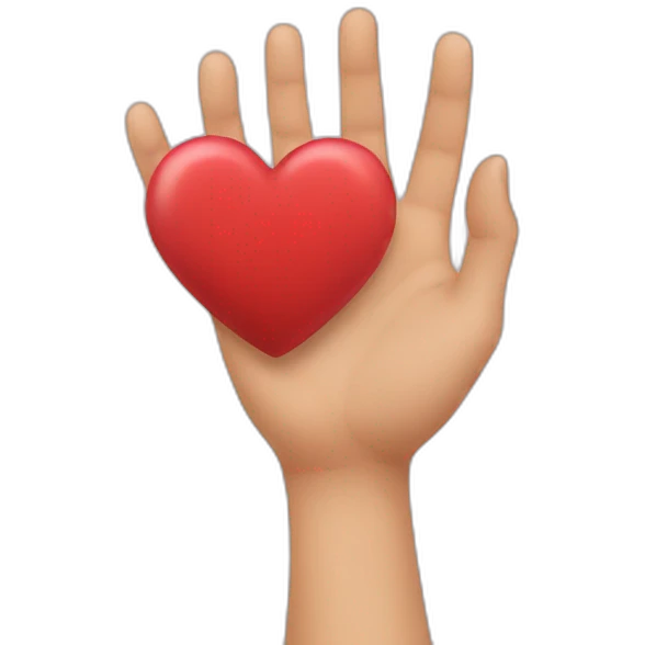 Hands-heart emoji