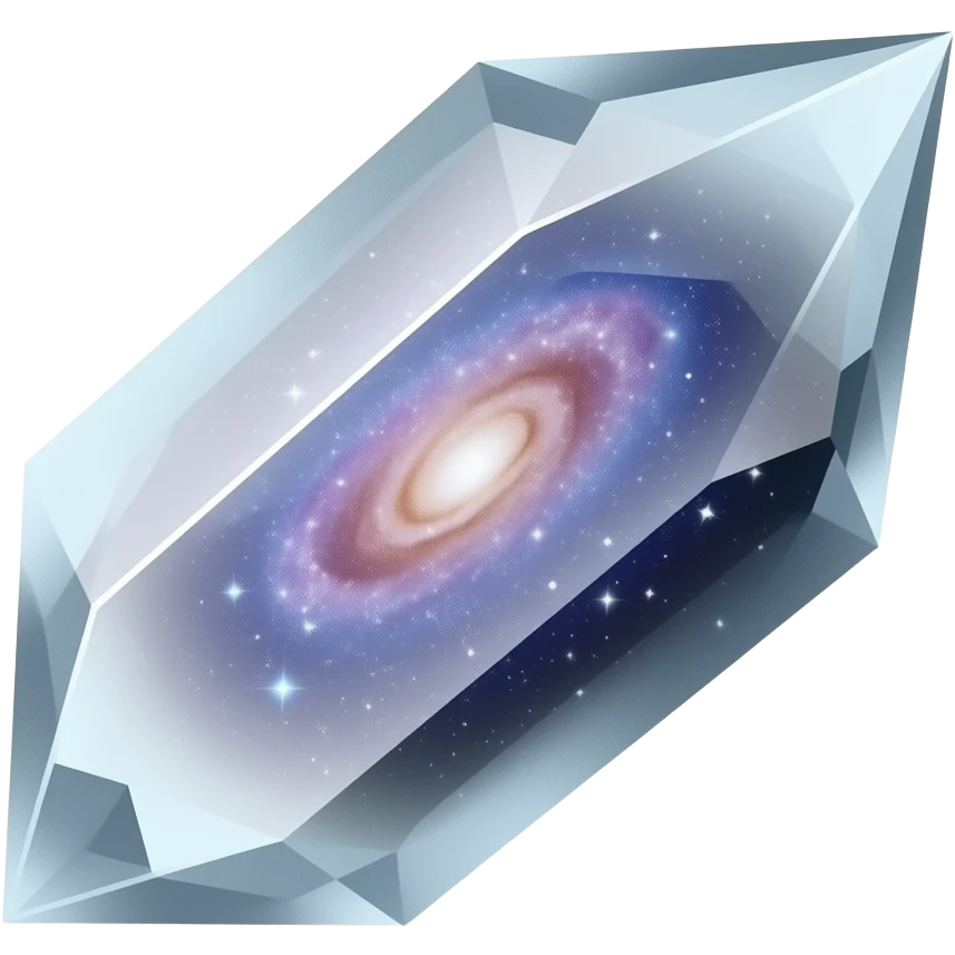 silver iridescent nebula crystal shard emoji