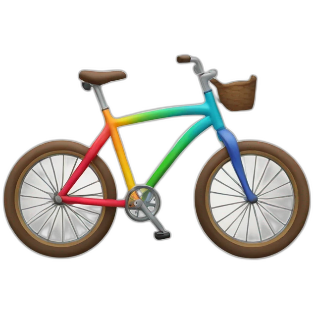 bicicleta de cuatro personas colores emoji