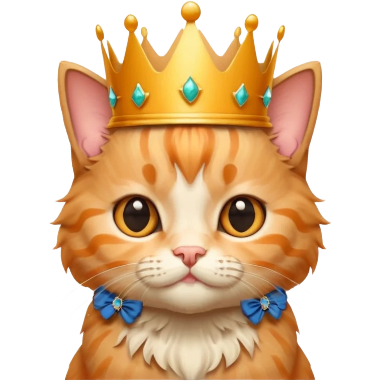Scottish kitten with crown folded ears  emoji