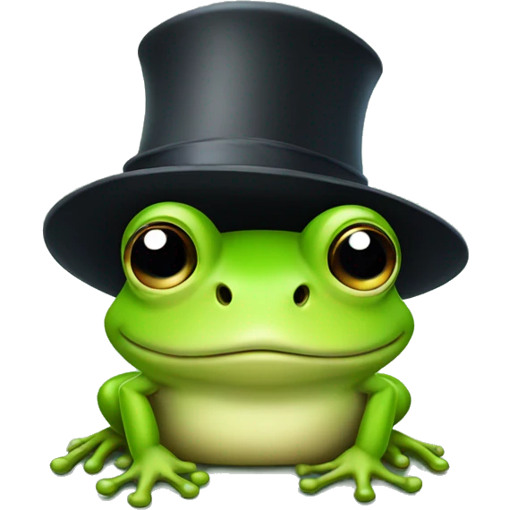frog with hat emoji