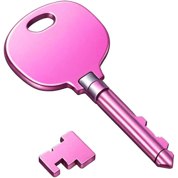 pink key emoji