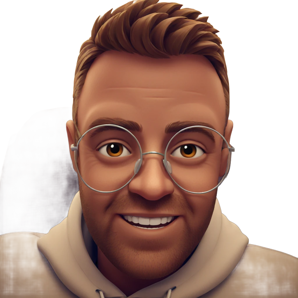 smiling portrait of a male emoji