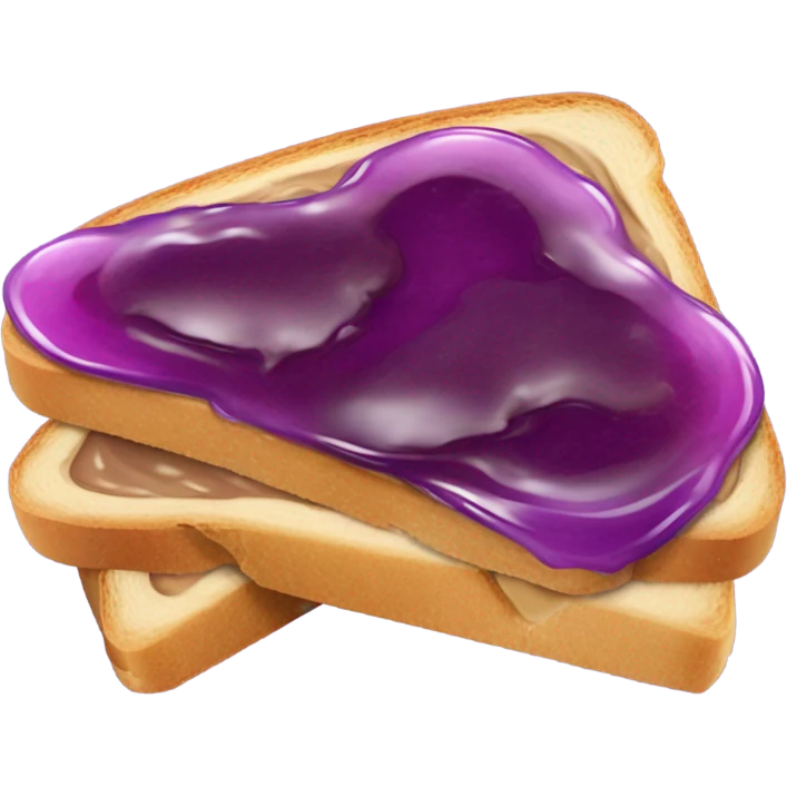 Peanut butter and jelly emoji