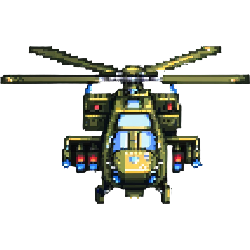 military helicopter Apache emoji