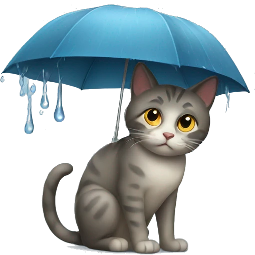 rainy cat emoji
