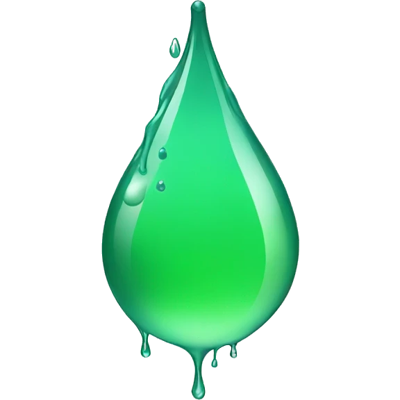 Green  Water Drip emoji