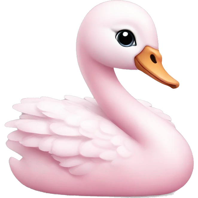 Baby pink swan  emoji