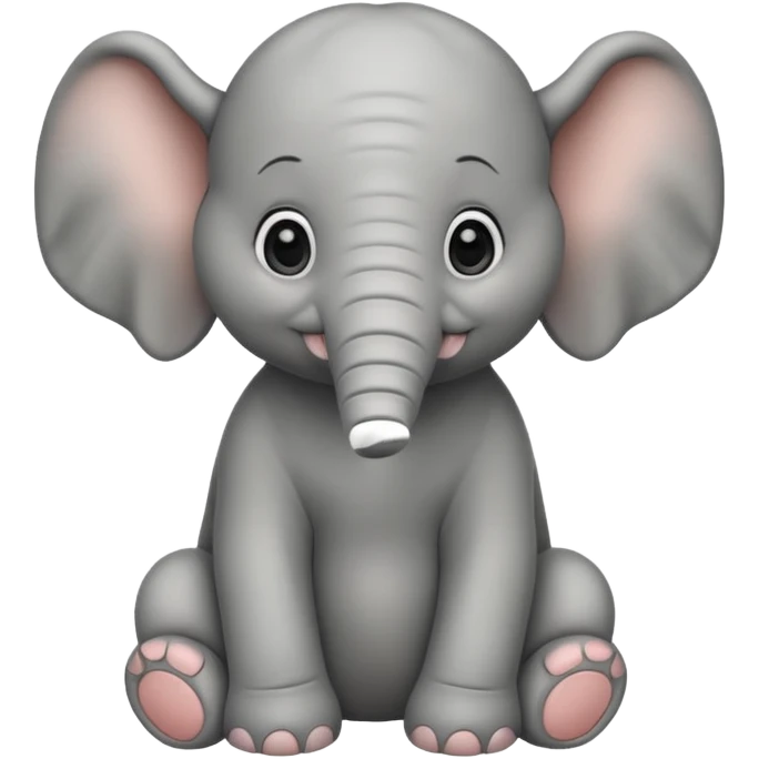 Baby elephant sitting emoji
