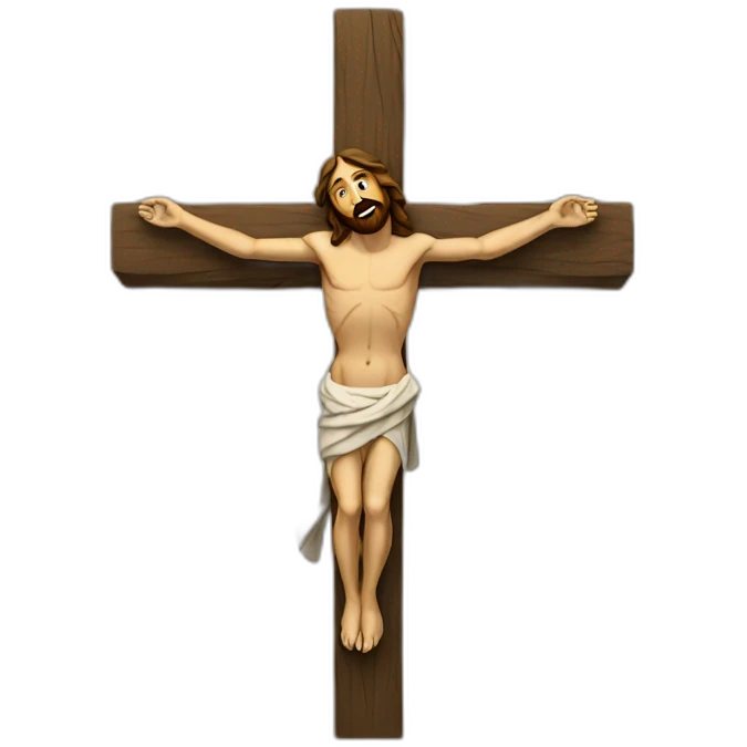 Jesus on cross emoji