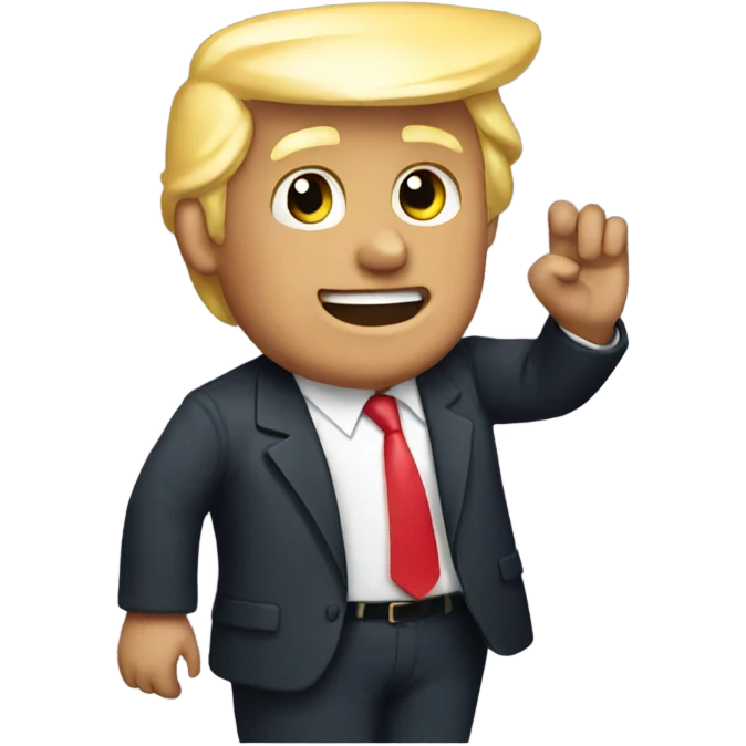 Donald Trump waving emoji