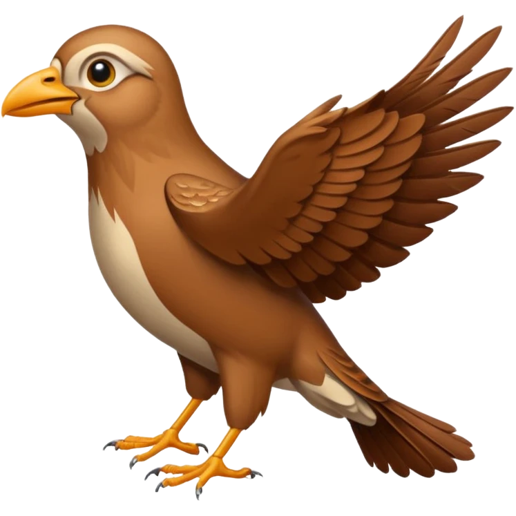 The lark flies emoji