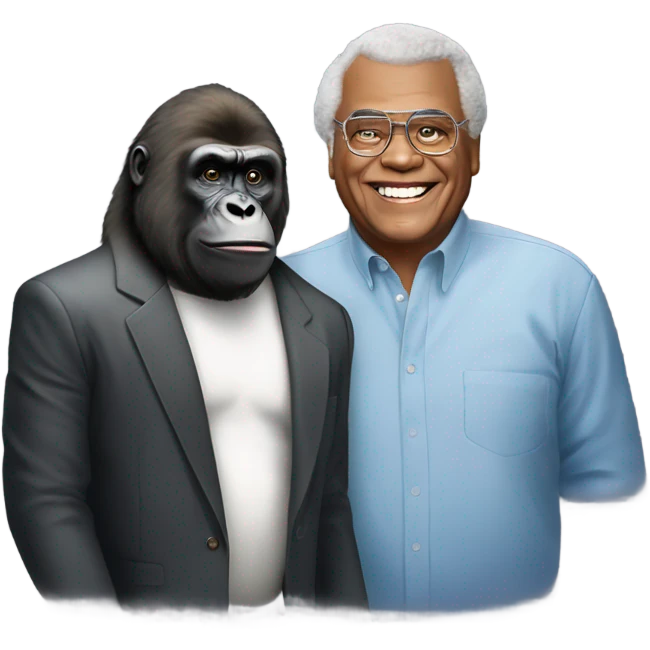 Harambe & James Earl Jones in Heaven emoji